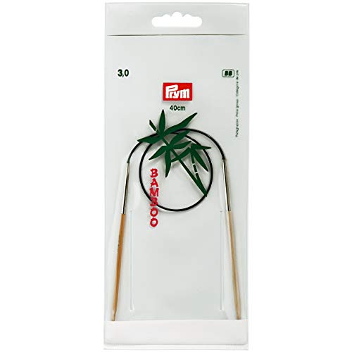 Prym 221524 Rundstricknadeln, 40 cm, 3,00 mm Rundstricknadel, Bambus, Natur, 3 mm Prym 221524 Rundstricknadeln, 40 cm, 3,00 mm Rundstricknadel, Bambus, Natur, 3 mm von Prym
