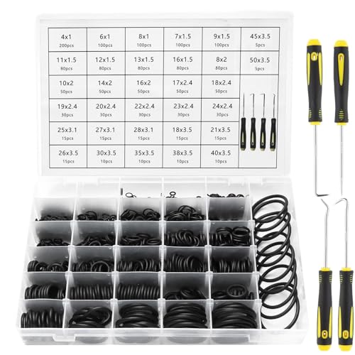 Pryzmax 32 Größe 1540 Pcs Dichtungsringe Kit, O Ring Sortiment, Gummidichtung, O-Ringe Dichtungen, O-Ring Dichtungsset, Dichtringe Nitrilkautschuk, Dichtungsring, Dichtungssatz Oringe, Dichtung Set Pryzmax 32 Größe 1540 Pcs Dichtungsringe Kit, O Ring Sortiment, Gummidichtung, O-Ringe Dichtungen, O-Ring Dichtungsset, Dichtringe Nitrilkautschuk, Dichtungsring, Dichtungssatz Oringe, Dichtung Set von Pryzmax