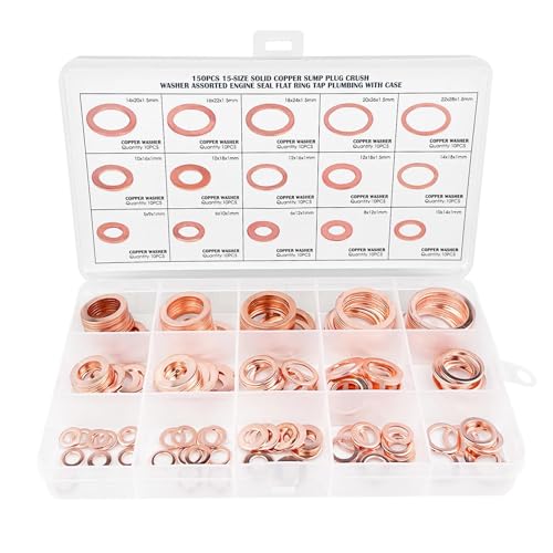 Pryzmax Lot de 150 Unterlegscheiben, Washer Karosseriescheiben Unterlegscheiben m8, m6 Passscheiben Washers, Beilagscheiben set Dichtringe Sortiment Pryzmax Lot de 150 Unterlegscheiben, Washer Karosseriescheiben Unterlegscheiben m8, m6 Passscheiben Washers, Beilagscheiben set Dichtringe Sortiment von Pryzmax