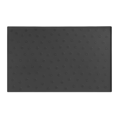 Pryzmax Napfunterlage Katzen, Hundenapf Unterlage, Hunde Futtermatte Katzennapf, Futterunterlage Katzenfutter, Katzenmatte Futter, Fressnapf Silikonmatte, Futternapf Matte, Haustier Futtermatten von Pryzmax