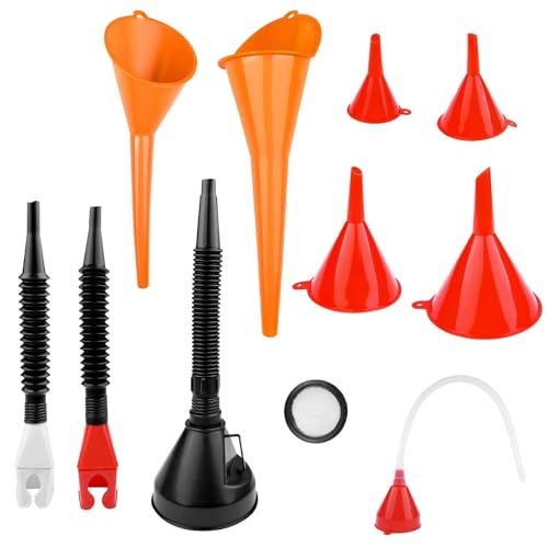 Pryzmax Trichter Mit Schlauch, Einfülltrichter Set, Benzin Funnel, Öltrichter Auto, Öleinfülltrichter, Öl Rechtwinkliges Flexibles Kunststoff set, mit Abnehmbarem Auslauf und Langen Pryzmax Trichter Mit Schlauch, Einfülltrichter Set, Benzin Funnel, Öltrichter Auto, Öleinfülltrichter, Öl Rechtwinkliges Flexibles Kunststoff set, mit Abnehmbarem Auslauf und Langen von Pryzmax