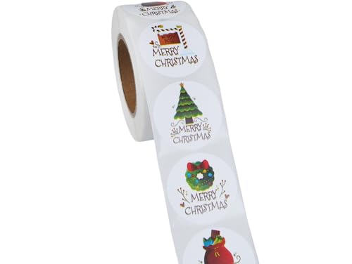 Przydasie Weihnachtssticker – 500 selbstklebende Aufkleber – 4 Designs – Ø 2,5 cm – ideal für Geschenke, Karten & Adventskalender – dekorative Weihnachtsmotive Przydasie Weihnachtssticker – 500 selbstklebende Aufkleber – 4 Designs – Ø 2,5 cm – ideal für Geschenke, Karten & Adventskalender – dekorative Weihnachtsmotive von Przydasie