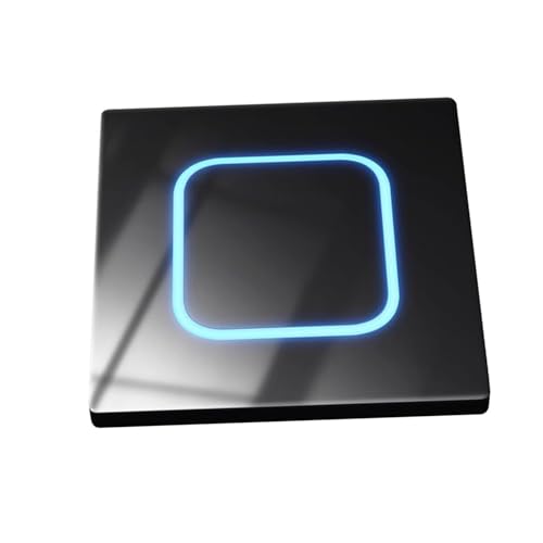 1/2/3/4 Gang Wandknopf Lichtschalter LED Anzeigen Zurücksetzen Punkten Stromersatz Wandleuchte Temperierte Glasschalter LED Schalter von Psdndeww