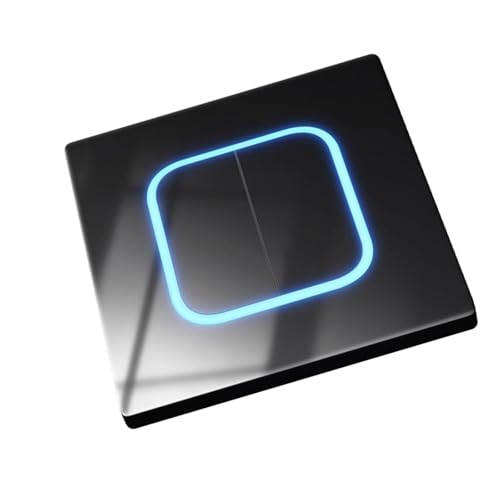 1/2/3/4 Gang Wandknopf Lichtschalter LED Anzeigen Zurücksetzen Punkten Stromersatz Wandleuchte Temperierte Glasschalter LED Schalter von Psdndeww
