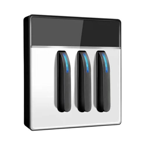 Psdndeww 1/2/3 Bandenwandgläser Panel Schalter LED Anzeigen Klavierknopf Stromersatzlicht Anzeigen Klavierleistung von Psdndeww