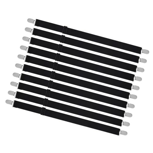 10 Pcs Verstärkte Spannungsgurte Bettlaken Grippers Verstellbare Bänder Metallbefestigungselement Einfach Wiederverwendbares Design Matratze Clip Elastic Bettblatt Grippers Gürtelbefestigungselement 10 Pcs Verstärkte Spannungsgurte Bettlaken Grippers Verstellbare Bänder Metallbefestigungselement Einfach Wiederverwendbares Design Matratze Clip Elastic Bettblatt Grippers Gürtelbefestigungselement von Psdndeww
