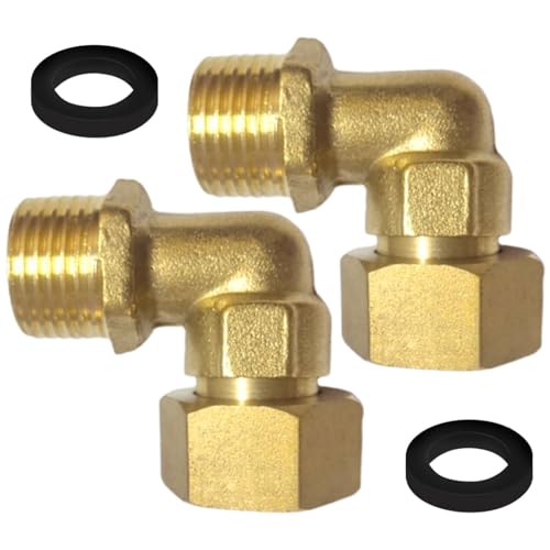 2pcs Messing 1/2 Zoll Wasserrohr Ellbogen 90 Grad Gelenk Mit Erosionswiderstands Rohrverbindung Für Haushaltsleitungen Messingwinkelgelenk Für Haushaltsleitungen von Psdndeww