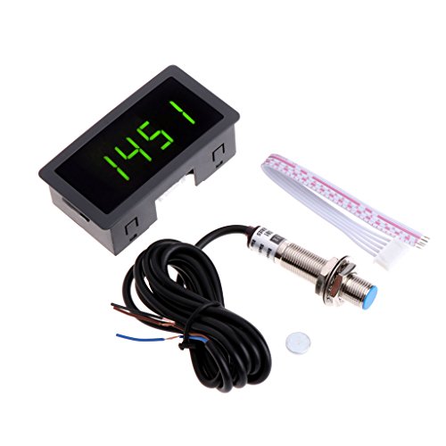 4 Digital Tachometer Und Hall Proximity Switchsensor Für Dreh Mäher/Feder 10-9999RPM Anti Jamming Capability Geschwindigkeitstester Velocimetrie Geschwindigkeit Nicht Kontakter Tachometer Tach von Psdndeww