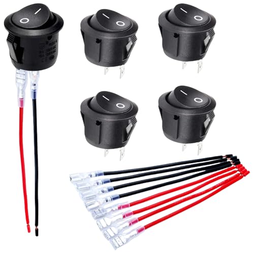 5pcs Multifunktionsrunde Rocker Schalter Zwei Positionsrocker Elektronisches Gerät Für Kommunikationsgeräte Automotive Electronics Switches von Psdndeww
