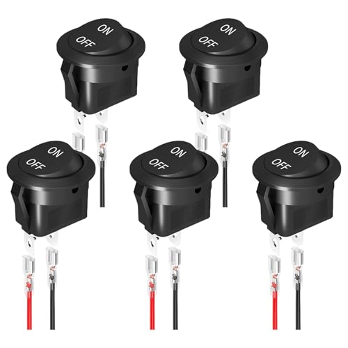 Psdndeww 5pcs Multifunktionsrunde Rocker Schalter Zwei Positionsrocker Elektronisches Gerät Für Kommunikationsgeräte Automotive Electronics Switches von Psdndeww