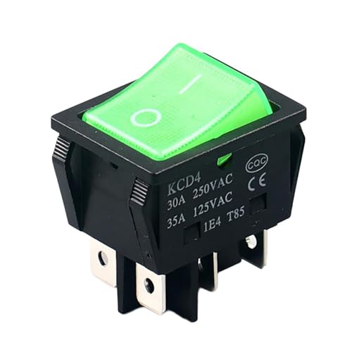 Psdndeww 6 Pin 2 Positionsgierschalter 30AMP 250 VAC LED Light Boote Marine Toggle Für Auto Breadboards LED Light Rocker Für Auto von Psdndeww