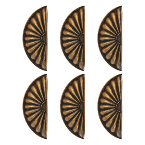 6pcs Zink Alloy Kommoden Küchenschrank Türgriff Kleiderschrank Ziehen Muschelform Schubladen Möbel Hardware Möbelgriffe Und Für Kommoden Modern von Psdndeww