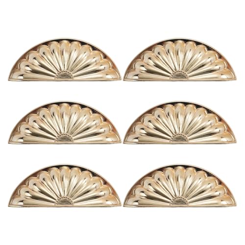 6pcs Zink Alloy Kommoden Küchenschrank Türgriff Kleiderschrank Ziehen Muschelform Schubladen Möbel Hardware Möbelgriffe Und Für Kommoden Modern von Psdndeww