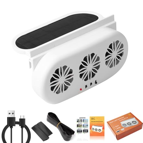 Auto-Abluftventilator mit 3 solarbetriebenen Ventilatoren, Heizungsventilator, Luftreiniger für Auto und LKW Auto-Abluftventilator mit 3 solarbetriebenen Ventilatoren, Heizungsventilator, Luftreiniger für Auto und LKW von Psdndeww