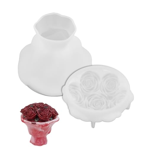 Blumenförmige Epoxidharz-Form für Blumenstrauß, Schmuckhalter, Form für handgefertigte und dekorative Aufbewahrungsboxen, Harzform zur Aufbewahrung Blumenförmige Epoxidharz-Form für Blumenstrauß, Schmuckhalter, Form für handgefertigte und dekorative Aufbewahrungsboxen, Harzform zur Aufbewahrung von Psdndeww