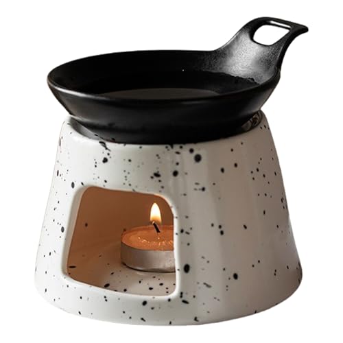 Ceramics Ätherische Ölbrenner Mit Gespaltener Schüssel Und Teelicht Kerzenhalter Für Meditationsduftdiffusionen Keramik Teelichthalter von Psdndeww