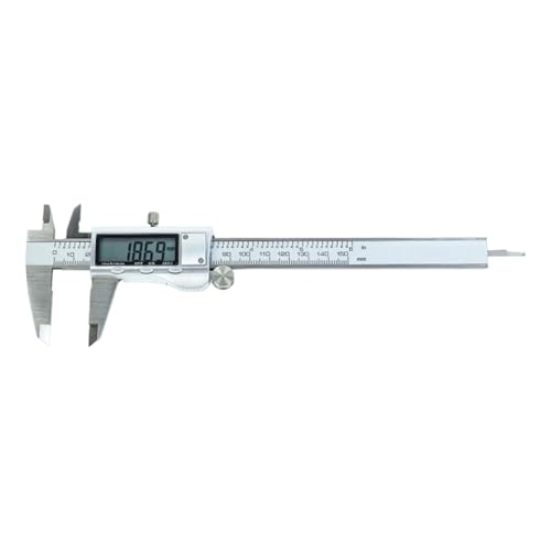 Digitalconiper 150 Mm 6 "mit 0 01 Mm Edelstahlkörper Und LCD Bildschirm Für Ingenieure Und Projiziert Digitale Elektronische Mikrometer von Psdndeww