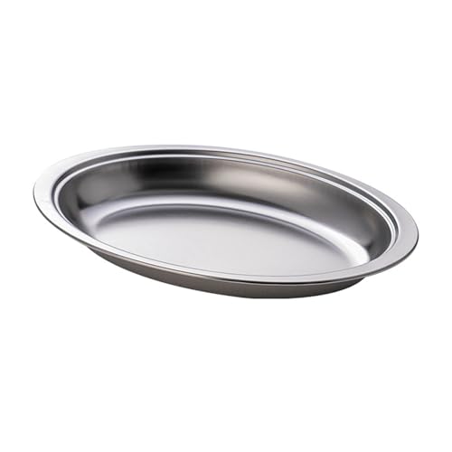 Fischplatte aus Edelstahl, ovale Form, multifunktional, für Zuhause oder Restaurant, Silber/Gold Fischplatte aus Edelstahl, ovale Form, multifunktional, für Zuhause oder Restaurant, Silber/Gold von Psdndeww