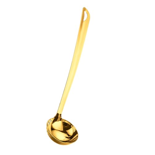 Geeignet für 201 streifenfreie Stahl-Skimmer zum Kochen von Metallraddle-Fliegen mit langen Griffen, Food Strainer Spoon Geeignet für 201 streifenfreie Stahl-Skimmer zum Kochen von Metallraddle-Fliegen mit langen Griffen, Food Strainer Spoon von Psdndeww