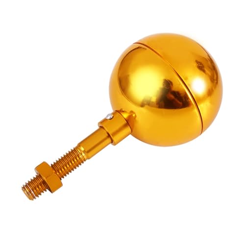 Goldene Fahnenmast-Kugel oben Ornament Fahnenmast Kugel Toppers Ornament wetterfester Ersatz für LKW und Solarleuchten von Psdndeww