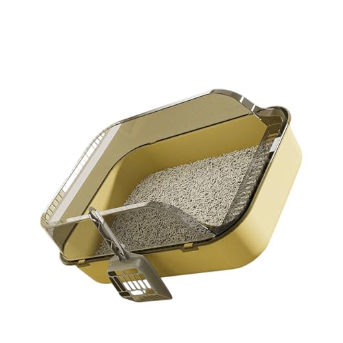 Psdndeww Halb Geschlossene Katzen Waschraum Spritzproof Barrieren Verdickte Geruchskontrolle Großer Katzentoilette Haushaltsstreuablett Für Badezimmer Psdndeww Halb Geschlossene Katzen Waschraum Spritzproof Barrieren Verdickte Geruchskontrolle Großer Katzentoilette Haushaltsstreuablett Für Badezimmer von Psdndeww