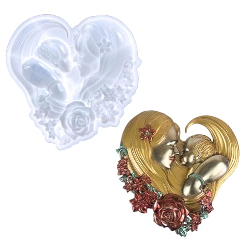 Halbstereoskopische Mutter Baby Wand Ornamente Tropfen Kleberform Wandanhänger Desktop Dekoration Epoxid Silikonform Halbstereoskopische Mutter Baby Wand Ornamente Tropfen Kleberform Wandanhänger Desktop Dekoration Epoxid Silikonform von Psdndeww