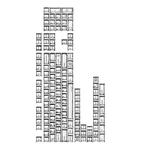 Klassische Minimalisten-Stile, 136 Tasten, kompatibel mit mechanischen Tastaturen in voller Größe, Ersatz von Psdndeww
