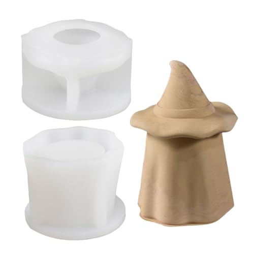 Kreative Hexenhut Silikonform für Kerzen und Kerzenständer für Heimdekoration und Festivalgeschenke Kreative Hexenhut Silikonform für Kerzen und Kerzenständer für Heimdekoration und Festivalgeschenke von Psdndeww