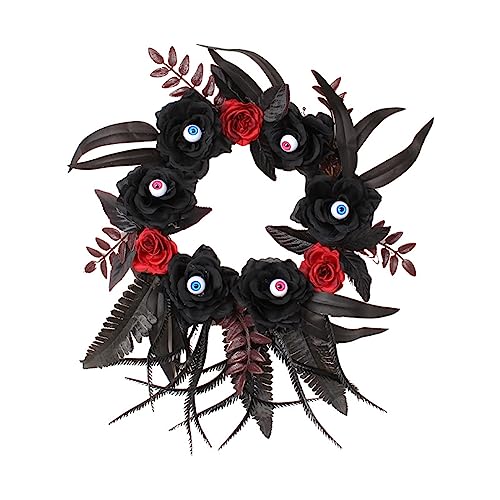 Künstliche Halloween Kranz Augapfel Form Künstliche Blume Kranz Angst Künstliche Blume Kranz Halloween Gothic Girlande von Psdndeww