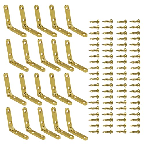 Langzeitmetallscharniere Dekorative 30 Set Gold 90 Grad Mit Schrauben Für Holzkästen Und Schubladen Kommen Möbelhardware von Psdndeww