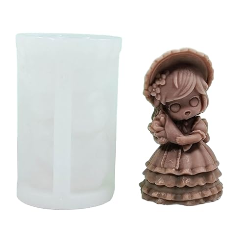 Little Girl Silikonform 3D Feenkerze Form DIY Aromatherapie Kerzenherstellungswerkzeug Gips Harz Geschenk Valentinstag von Psdndeww
