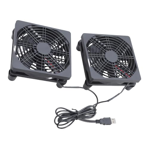 Psdndeww 1Set 120 Mm 12025 USB Doppelöllager Kühlventilator Für Router Und Desktop Geräte Mit Schutznetz von Psdndeww