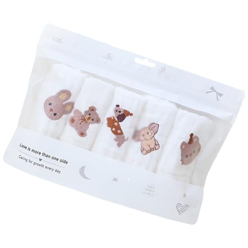 Psdndeww 25 cm Baby Square Handtuch Säuglinge Speichelhandtuch Kleinkind Sabelte Handtuch 6 Schicht Handwaschlappen Rülpsten Tücher 1pc/5pcs Weiches Säuglingsbad von Psdndeww