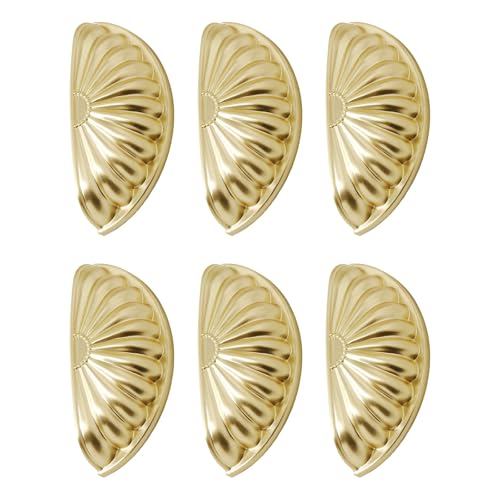 Psdndeww 6pcs Zink Alloy Kommoden Küchenschrank Türgriff Kleiderschrank Ziehen Muschelform Schubladen Möbel Hardware Möbelgriffe Und Für Kommoden Modern von Psdndeww