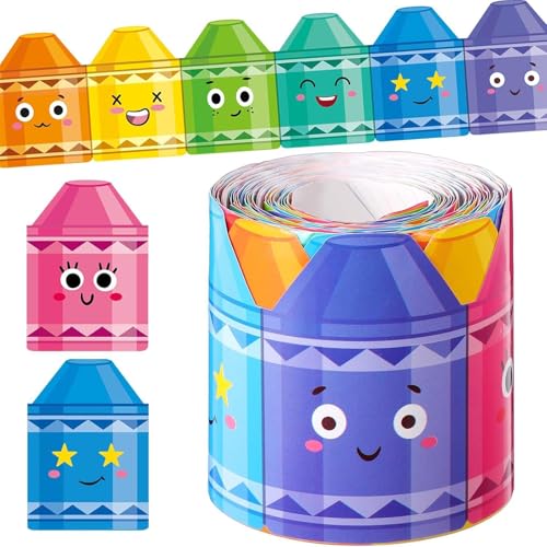 Psdndeww Bunte Bleistiftmuster-Bordüre, Wandaufkleber, Pinnwand, Bordüre, Bordüre, Bordüre, Bordüre, Bordüre, Bordüre, Bordüre, 10 m, für Klassenzimmer, Pinnwand, Kreidetafel-Aufkleber Psdndeww Bunte Bleistiftmuster-Bordüre, Wandaufkleber, Pinnwand, Bordüre, Bordüre, Bordüre, Bordüre, Bordüre, Bordüre, Bordüre, 10 m, für Klassenzimmer, Pinnwand, Kreidetafel-Aufkleber von Psdndeww