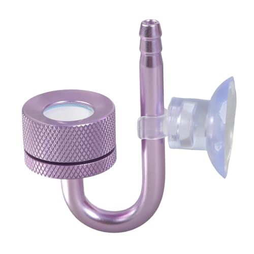 Psdndeww CO2-Diffusor aus Aluminiumlegierung mit Saugnapf zur Verbesserung der Blasenauflösung in Aquarien, Zubehör für Aquarien von Psdndeww