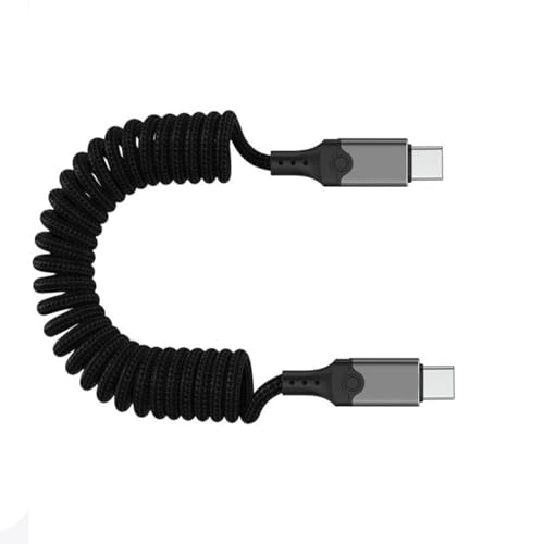 Psdndeww Schnellgeschwindigkeit USB5 Typ C Federkabel 240W Stromversorgung 80Gbit / S Übertragung 16K Videoausgabe Für Alle Typ C Geräte von Psdndeww