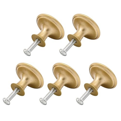 Psdndeww Set Von 5 Eleganten Lebendigen Goldenen Farbtürknöpfen Tragbare Robuste Griffe Für Schränke Kommoden Und Schuhschränke Schubladengriffe von Psdndeww