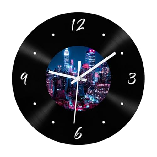 Psdndeww Silent Wall Clock Retro Designs Wandkunst Für Home Office Cafes Dekorative Analogon von Psdndeww