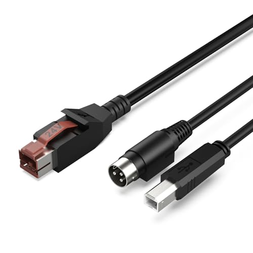 Psdndeww USB 24 V Betrieben Auf 3Pin Power DIN Männlich USB2.0 B Männliche Kabelklemmen Verbindungslinie Für Drucker Scan Waffenzubehör Psdndeww USB 24 V Betrieben Auf 3Pin Power DIN Männlich USB2.0 B Männliche Kabelklemmen Verbindungslinie Für Drucker Scan Waffenzubehör von Psdndeww