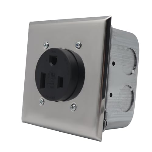 Receptacle Square Wall Platechavy Duty 50A 125/250V Elektroauslass Geeignet Für Autokegel Öfen & Ranges Gewerbeofenbehälter von Psdndeww