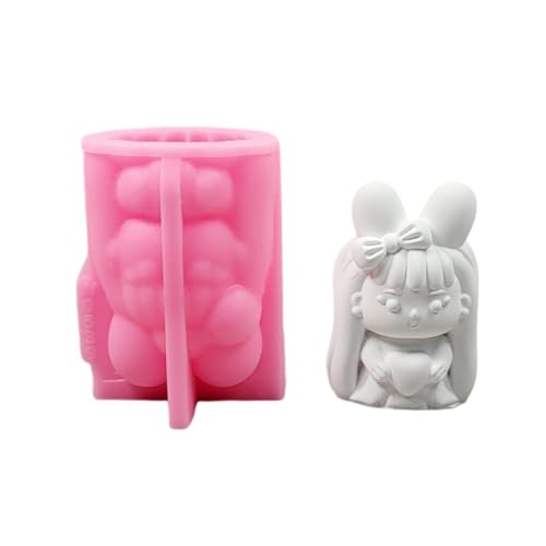 Silikonform 3D Kaninchen Prinzessin Place Place Formen Dekorative Formen Silikonform 3D Kaninchen Prinzessin Place Place Formen Dekorative Formen von Psdndeww
