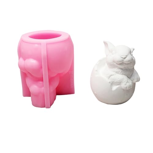 Silikonform Tierdekoration Osterhase Epoxidharz Gipsform Gipsform Seifenform von Psdndeww