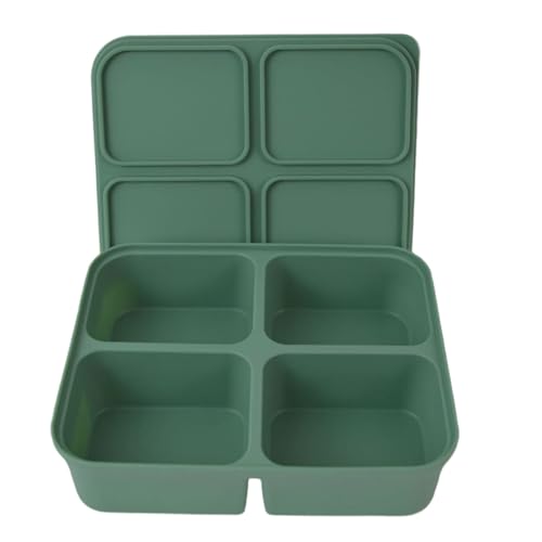 Silikonform in Lebensmittelqualität mit flexiblem und robustem Deckel, ideal für Picknick oder den täglichen Gebrauch von Psdndeww