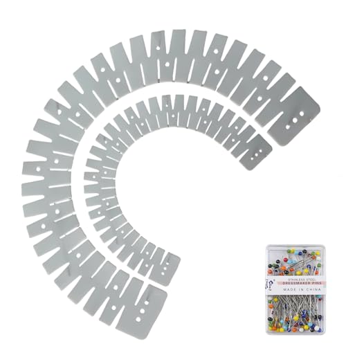 Thermoverformungsbeständige Saumhilfe zum Schneidern, flexibler Stoffausrichter mit rutschfesten Messsystemen, 2 x von Psdndeww