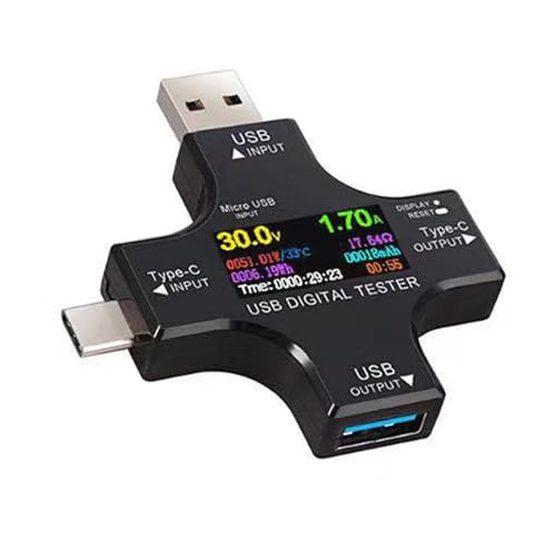 Typ C USB Tester Mit Verbesserung Stabilität LCD Display USB C Spannungen Strom Tester Einfach Zu Tragen Für Genaue Messwerte Typ C USB Tester Mit Verbesserung Stabilität LCD Display USB C Spannungen Strom Tester Einfach Zu Tragen Für Genaue Messwerte von Psdndeww