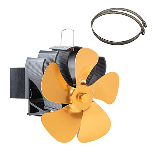 Wärmebetriebener Ofenventilator, automatische Erkennung, Holzofen mit effizientem Ventilator für Pelletholz Wärmebetriebener Ofenventilator, automatische Erkennung, Holzofen mit effizientem Ventilator für Pelletholz von Psdndeww