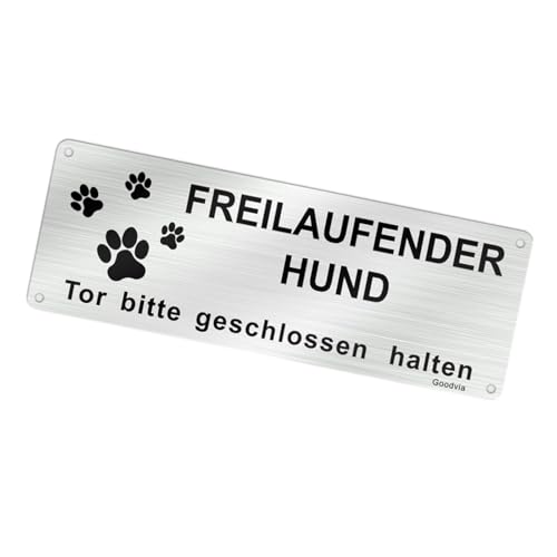 Wetterfestes Aluminium-Hundeschild für Garten, Hof, Hund, 25,4 x 10,2 cm Wetterfestes Aluminium-Hundeschild für Garten, Hof, Hund, 25,4 x 10,2 cm von Psdndeww