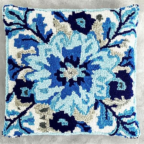 Pskgbxmu Gestempeltes Kreuzstich Kissen 45x45cm Blumen DIY Kissen Stickerei Set für kreative Inneneinrichtung Handarbeitsset für erwachsene Anfänger Pskgbxmu Gestempeltes Kreuzstich Kissen 45x45cm Blumen DIY Kissen Stickerei Set für kreative Inneneinrichtung Handarbeitsset für erwachsene Anfänger von Pskgbxmu