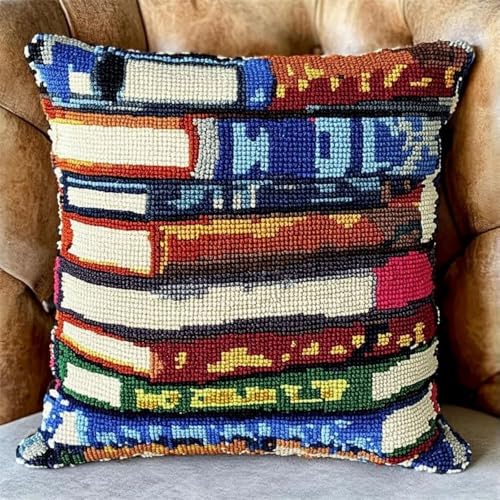 Pskgbxmu Gestempeltes Kreuzstich Kissen 45x45cm Buch DIY Kissen Stickerei Set für kreative Inneneinrichtung Handarbeitsset für erwachsene Anfänger Pskgbxmu Gestempeltes Kreuzstich Kissen 45x45cm Buch DIY Kissen Stickerei Set für kreative Inneneinrichtung Handarbeitsset für erwachsene Anfänger von Pskgbxmu